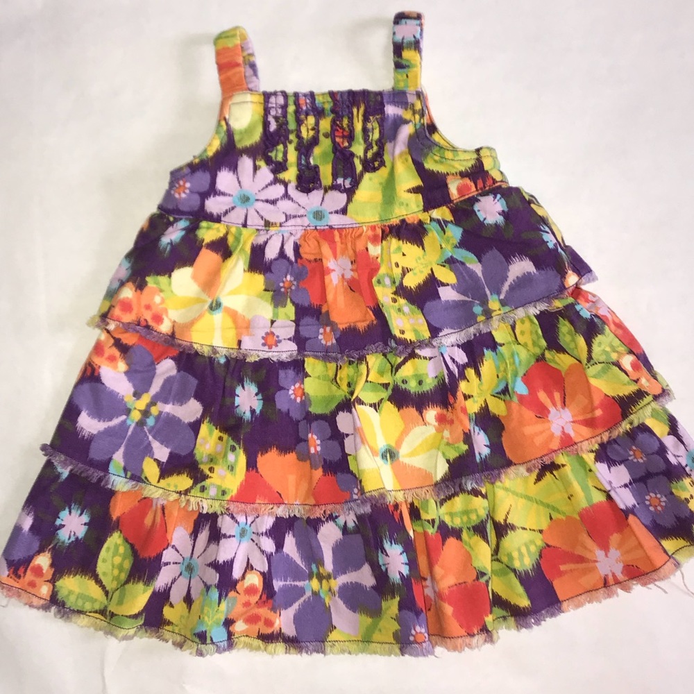 The Children’s Place Purple Floral Sun Dress 24 mo